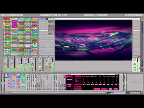 Interactive Ableton Live Audio-Visual Template