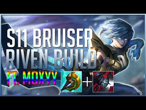 DIVINE SUNDERER BEST MYTHIC ON RIVEN??? NEW SEASON 11 BRUISER RIVEN BUILD! Ft. M0xxy