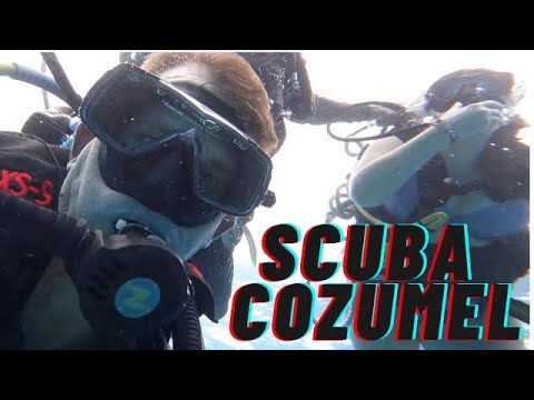Scuba Diving. Our first time in Cozumel Mexico