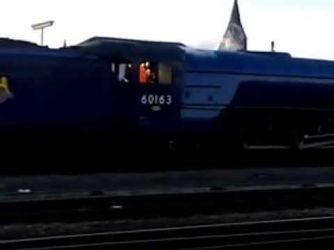 60163 Tornado stranded at Rhyl 20.4.13 Cathedrals Express