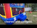 Jump Around Event Rentals cleans and sanitizes every time