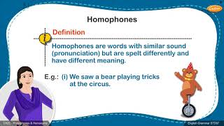 Grade 7 English - Homophones and Homonyms