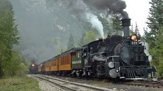 preview picture of video 'Silverton Narrow Gauge steam train Silverton Colorado arriving'