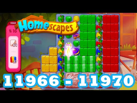 Homescapes Level 11966 - 11970 HD 3 - match puzzle Gameplay | android | IOS | 11967 | 11968 | 11969