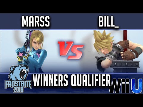 Frostbite 2018 Smash 4 Singles  WINNERS QUALIFIER -  Marss (Zero Suit Samus) vs K | Bill_ (Cloud)