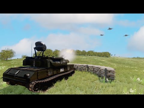 Ukraine Anti-air Tank Destroyed Russian Fighter Jets at Southern Region - MilSim ArmA 3
