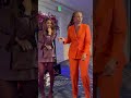 Lachina Robinson and Maria Taylor having fun before covering Super Bowl 60