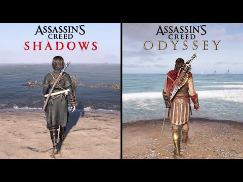 Assassin's Creed Shadows vs Assassin's Creed Odyssey - Physics & Details Comparison