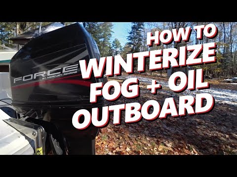 How to DIY Winterize 2 Stroke Outboard Engine | Mercury Force 120HP
