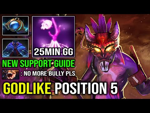 NEW Hard Support Witch Doctor Guide | WTF Godlike Position 5 Bullying Primal Beast Offlane Dota 2