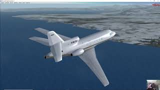 FSX: Geneva to Girona with a Falcon 7X