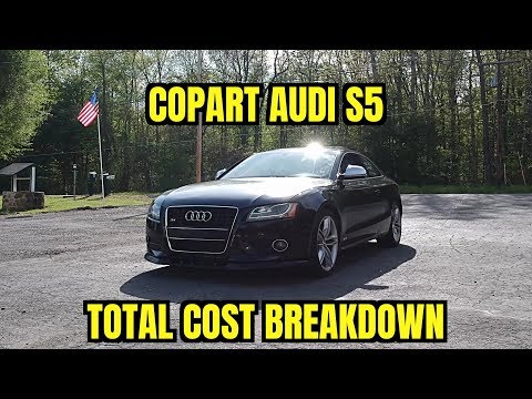 How much did it cost to rebuild my 2009 Audi S5 from copart