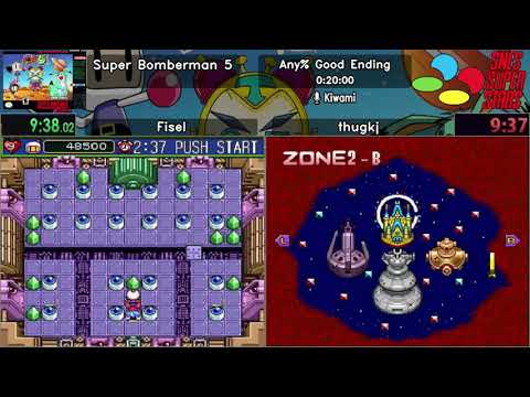 SNES Super Stars 2019 [4] - Super Bomberman 5 (Any% Good Ending) by Fisel, thugkj