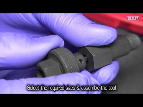 Sealey VS312 Glow Plug Base Reamer Set