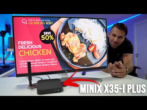 Caixa Android Média (não) TV MINIX X35-i Plus Industrial / Publicidade Digital