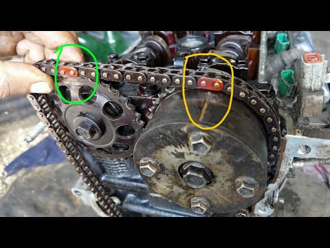 Toyota gli 1nz 2nz engine timing mark / Toyota 1nz engine timing chain install