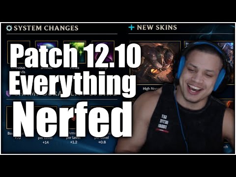 Tyler1 reacts to lol patch notes 12.10 - Durability Update