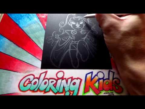 How to Draw Marvel Comics XMEN Coloring Pages for Kids Learn with Storm PART 1