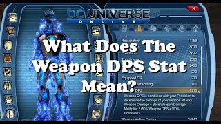 What does Weapon Dps Stat Mean