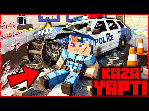 KEREM KOMİSER KAZA YAPTI, ÖLDÜ! 😱 - Minecraft ZENGİN FAKİR HAYATI!
