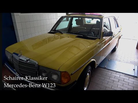 Schairer-Klassiker | Sehr schöner Mercedes-Benz W123 in Gelb