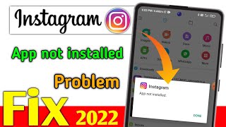 Instagram app not installed 2022 || Instagram not install Problem || Instagram not install