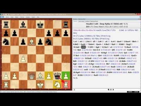 Houdini 3 x64 - Deep Rybka 4.1 x64, LTC Chess Match, Game 38 of 96