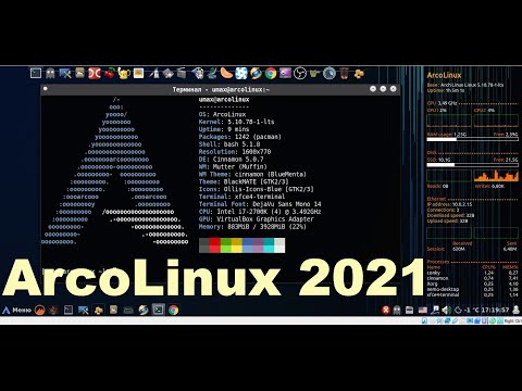Arcolinux cinnamon + xfce kernel 5.10.78 LTS