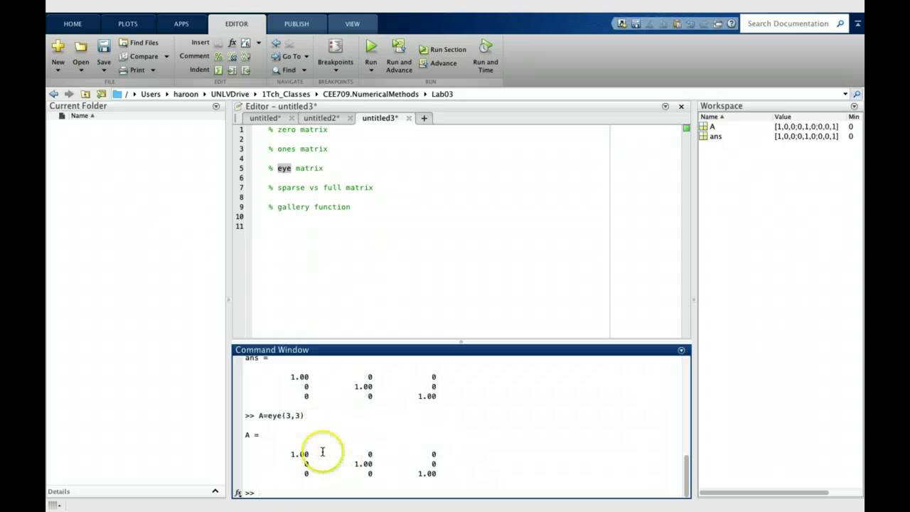 Lab03_4 Special Matrices