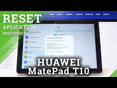 How to Reset App Preferences in HUAWEI MatePad T10 – Restore App Settings