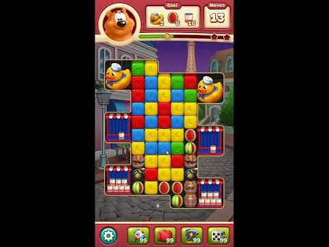 Toon Blast Level 6289 - NO BOOSTERS 🐻🐺🐱 | SKILLGAMING ✔️