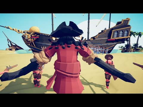 TABS | Blackbeard + 2 Flintlock + 3 Blunderbuss VS Every Unit Part 1 (Same Price)