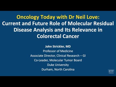 Current and Future Role of Molecular Residual Disease Analysis and Its Relevance in CRC