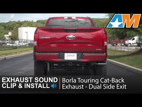 2015-2016 F-150 Borla Touring Cat-Back Exhaust - Dual Side Exit (5.0L) Sound Clip & Install