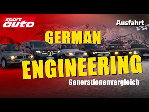 Audi Sport Quattro, BMW 325 iX E30 and Mercedes 300 TD 4Matic vs. S6, iX3 and CLA