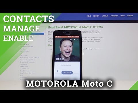Add Photo to Contact in MOTOROLA Moto C