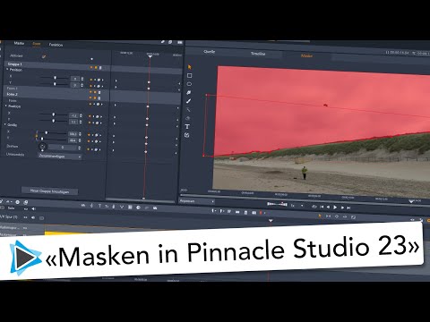 Neu in Pinnacle Studio 23 Masken  Hintergrund bearbeiten und einfärben - Video Tutorial Deutsch
