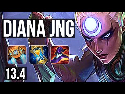 DIANA vs GRAGAS (JNG) | 10/0/5, 800+ games, Legendary | EUW Grandmaster | 13.4