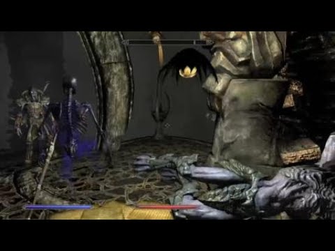 Skyrim_ BONE Colossus with SOUL CARNE UNITS vs LURKER VINDICATOR.