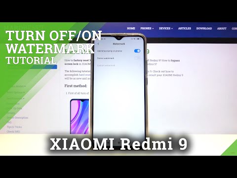 XIAOMI Redmi 9 – Turn On / Deactivate Camera Watermark option