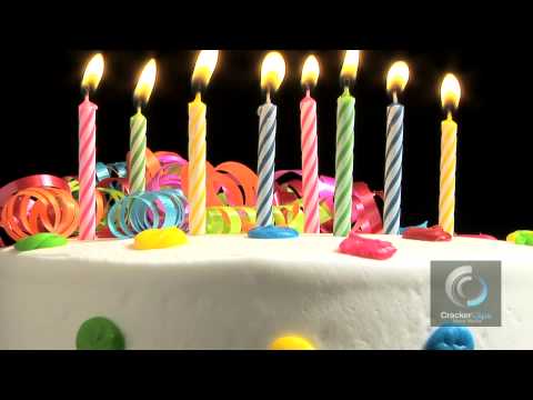 Birthday Cake with Candles - stock video