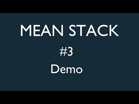 Mean Stack Tutorial 1 MongoDb Express Angular CLI and Node