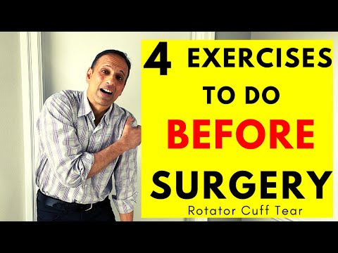 4 Exercises to do BEFORE SHOULDER SURGERY to ensure a quick recovery!