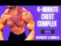 💪 4-Minute Chest Workout | BJ Gaddour Pecs Exercises Dumbbells Bodyweight Home Gym