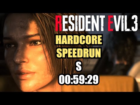 HARDCORE SPEED RUN NO SAVE NO COMMENTARY | Resident Evil 3 Remake