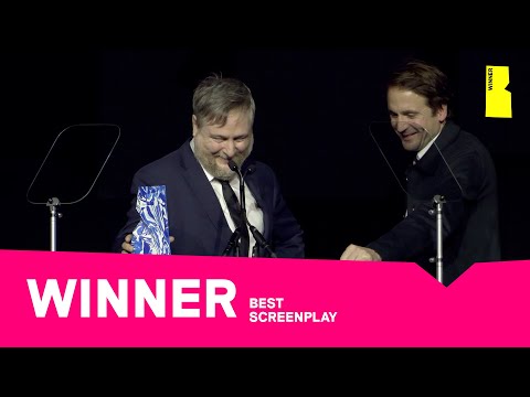 Stephen Merchant presents Tim Key and Tom Basden with Best Screenplay | #BIFA2025