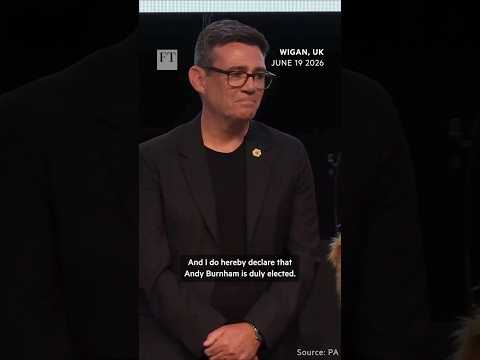 Video thumbnail: Andy Burnham wins UK by-election | FT #shorts
