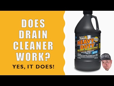Does Drain Cleaner Work