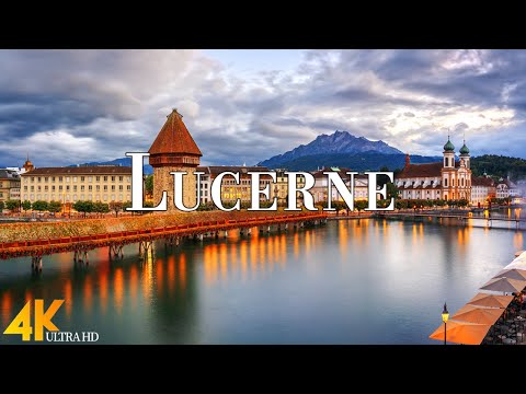 Lucerne, Switzerland 4k Ultra HD • Stunning Footage, Scenic Relaxation Film with Calming Music.