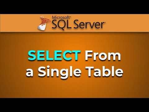 Advanced Databases Select Statement For Single Table Sql Server